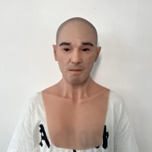 Alefu silicone mask simulation human face dress props