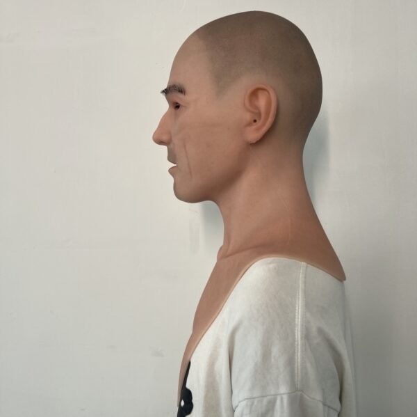 Alefu silicone mask simulation human face dress props