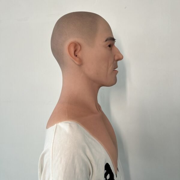 Alefu silicone mask simulation human face dress props